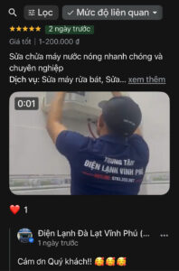 Đánh giá thực tế của khách hàng.